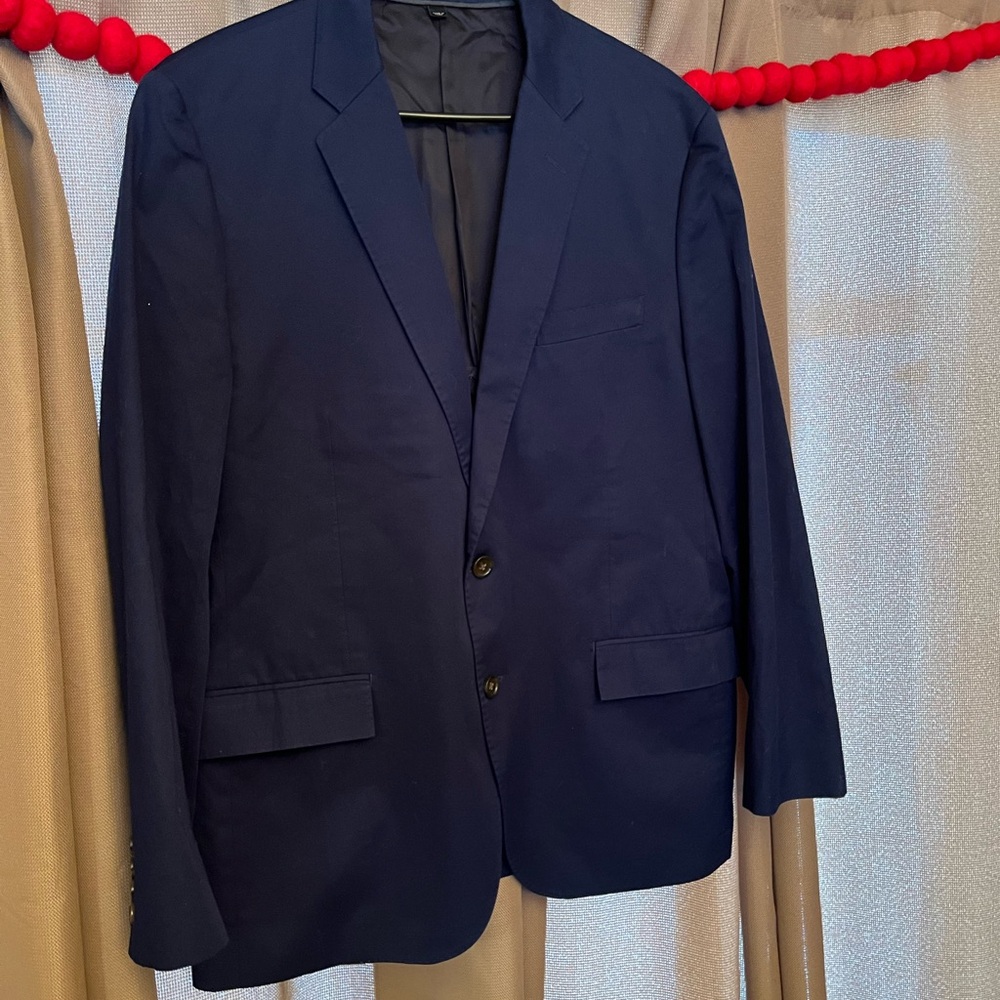 J CREW LUDLOW Navy Blue Suit EUC 44R jacket, 36/32 pants - Picture 6 of 9